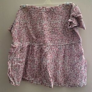 Old Navy off the shoulder smocked floral print size XL
